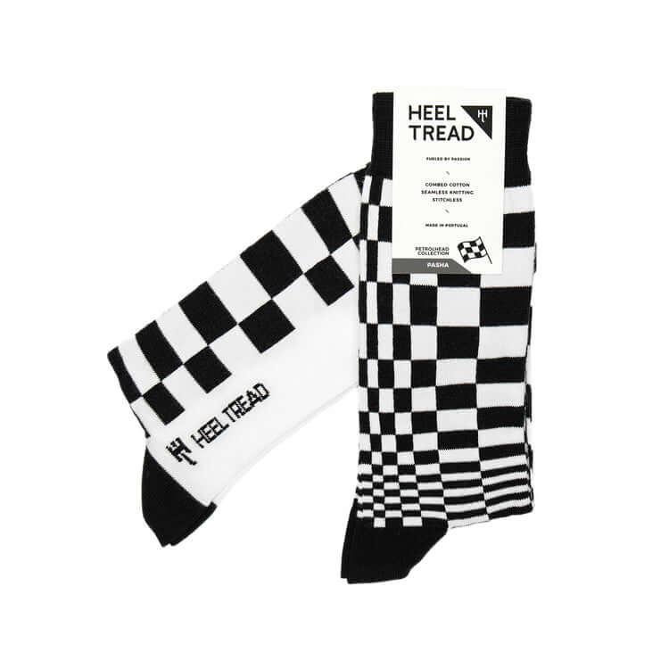 Pasha Black/White socks