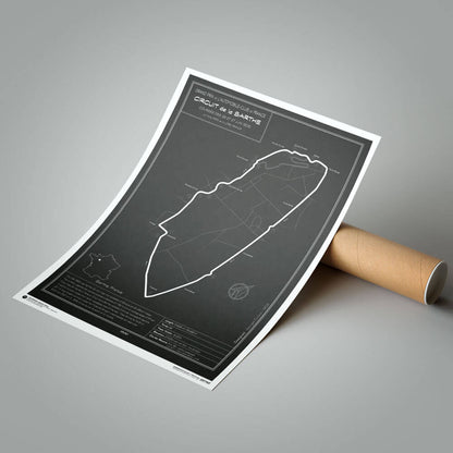 Race Track  Design Poster - Le Mans