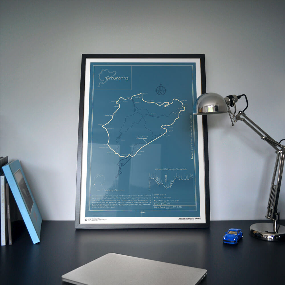 Race Track Design Poster - Nürburgring