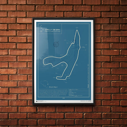 Race Track Design Poster - Spa