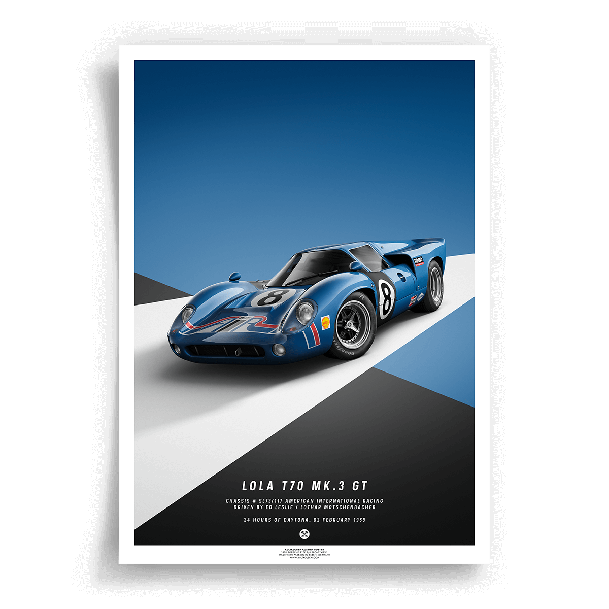 Lola T70 Design Poster