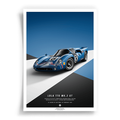 Lola T70 Design Poster